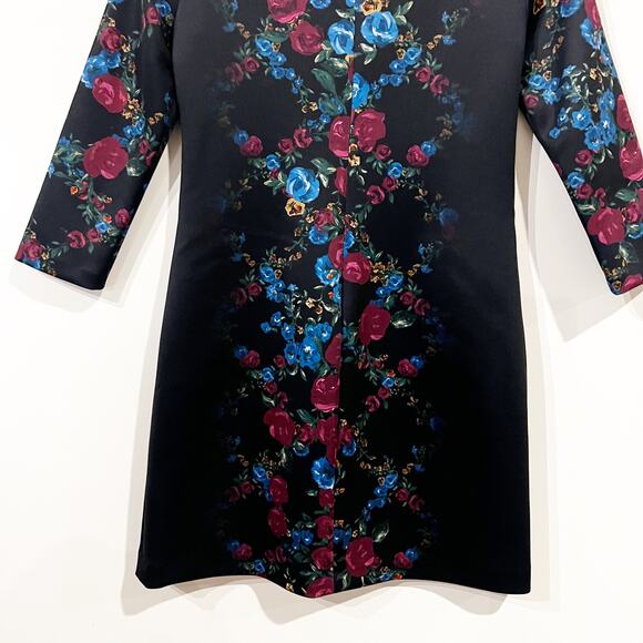 Cynthia Steffe Blythe Floral Lattice Print Scuba Dress - Picture 10 of 10